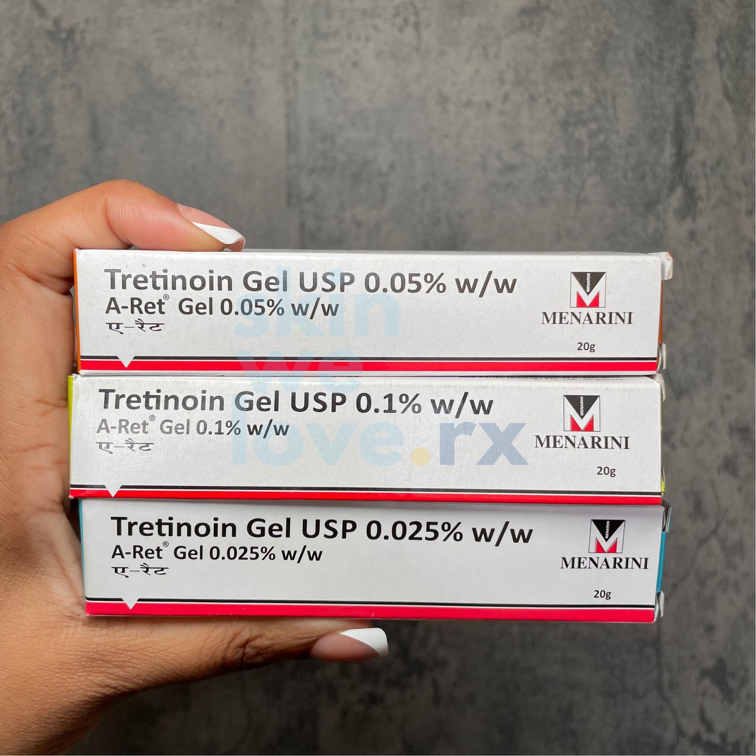 Tretinoin Gel (0.025%, 0.05%, 0.1%)