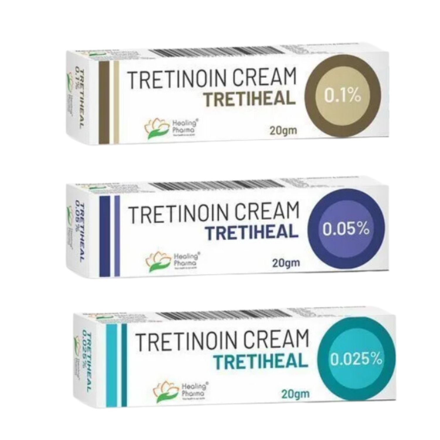 Tretiheal Cream (0.025%, 0.05%, 0.1%)