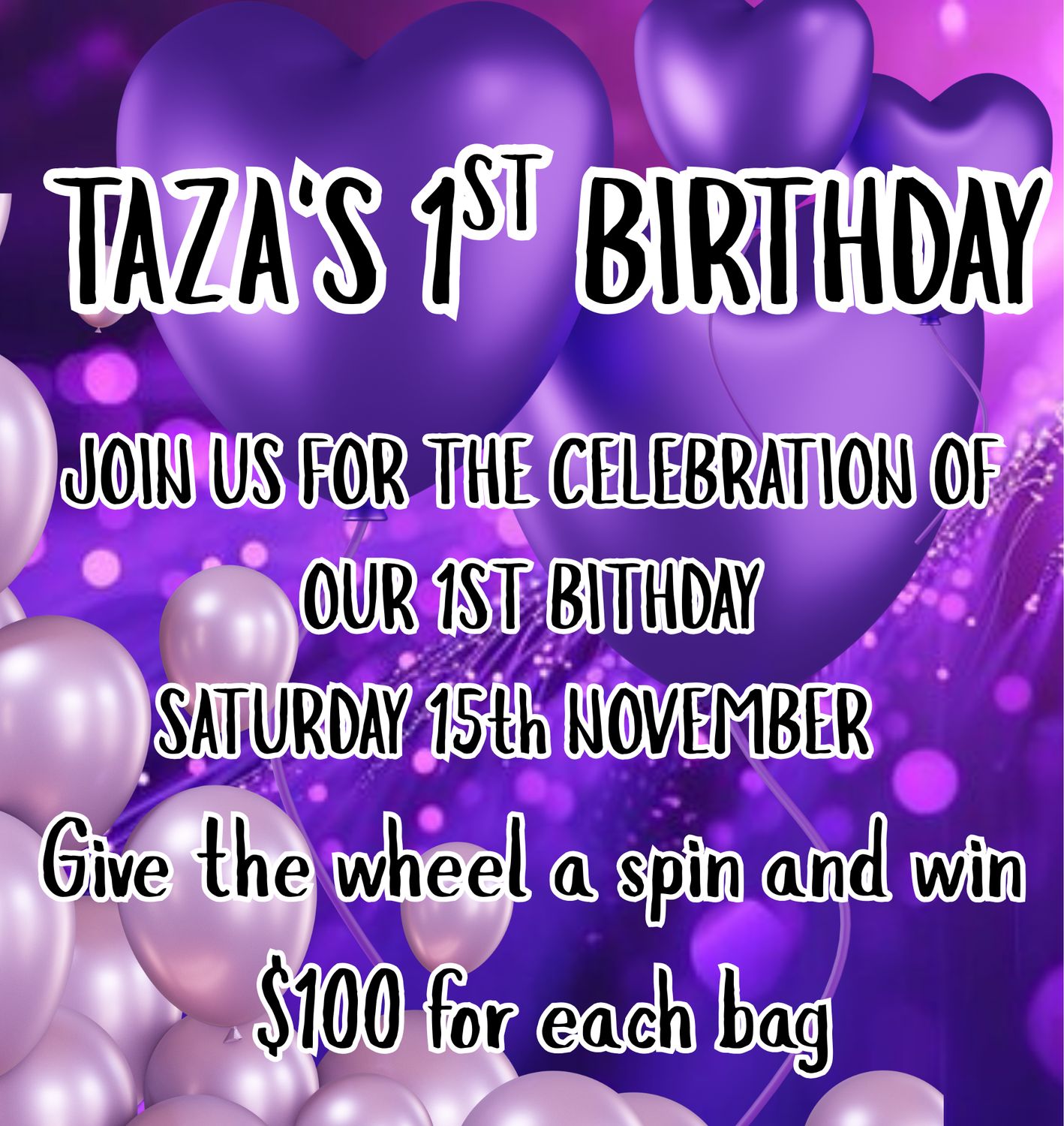 Taza&#39;s 1st birthday Games Night 🎂 