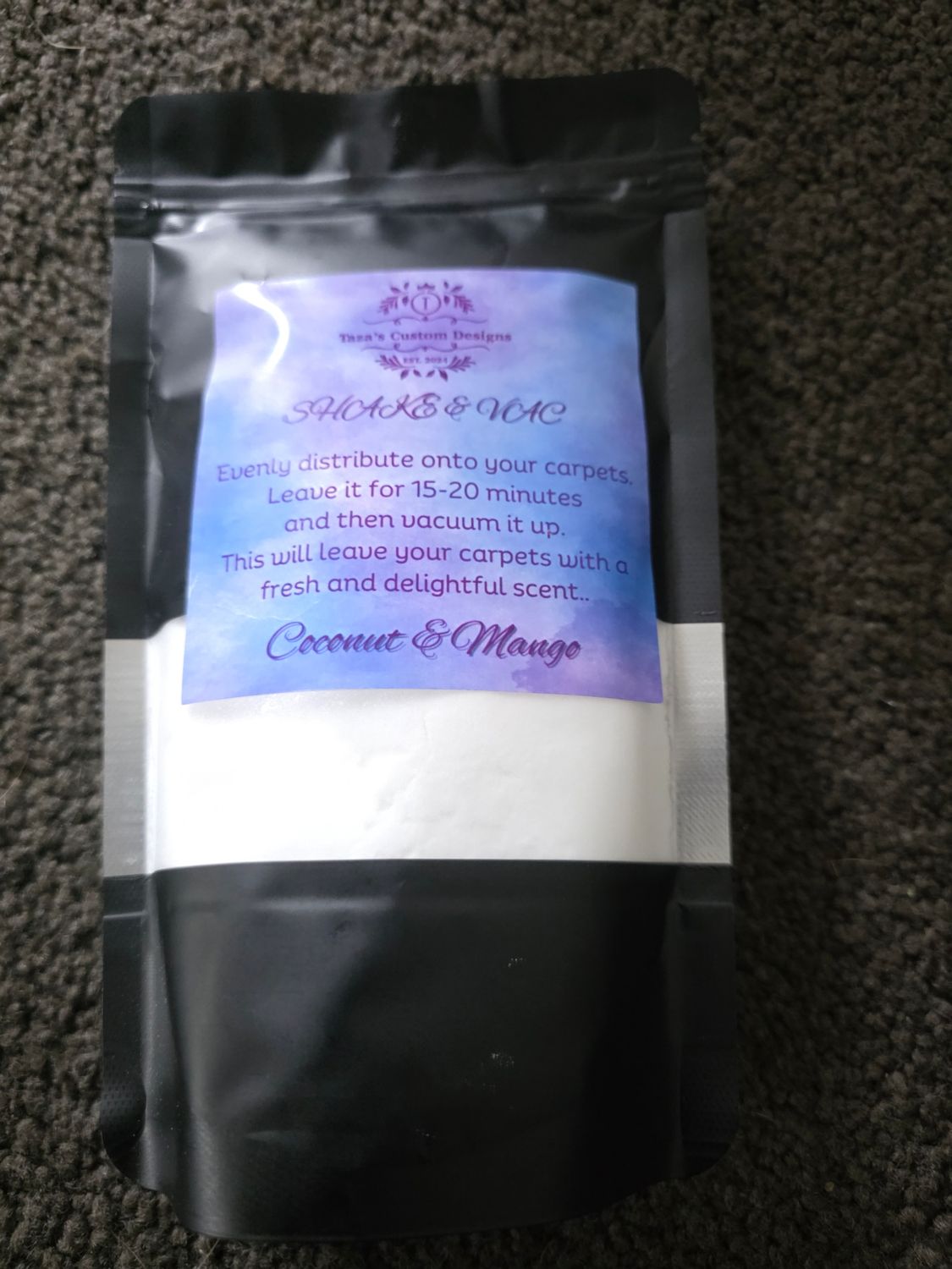 250grams of shake and vac