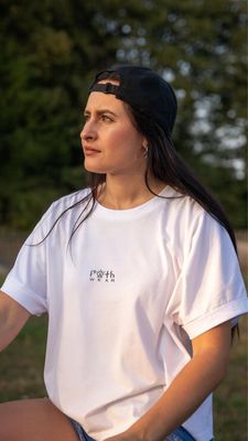 Plain oversized T-shirt (Printed logo)