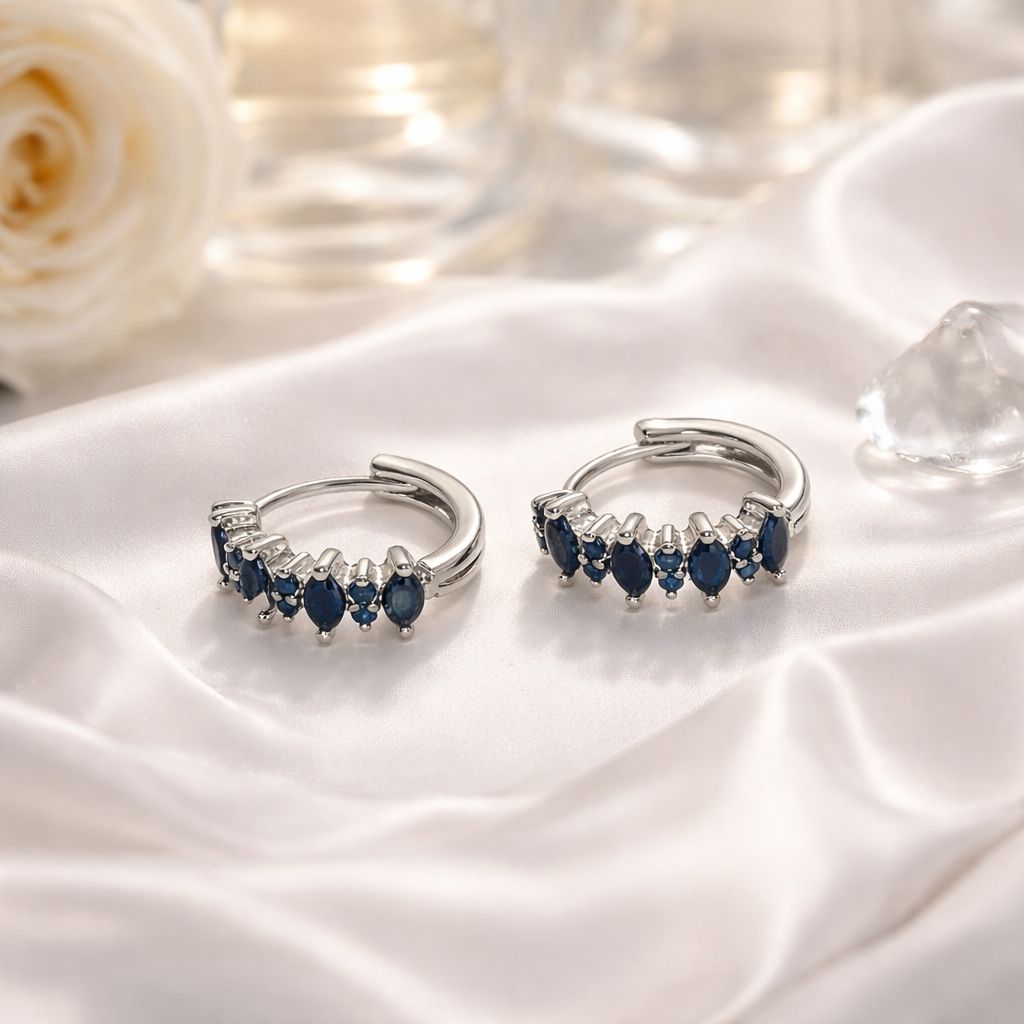 "Elegante Noir" oorringen