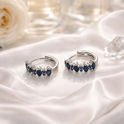 "Elegante Noir" oorringen