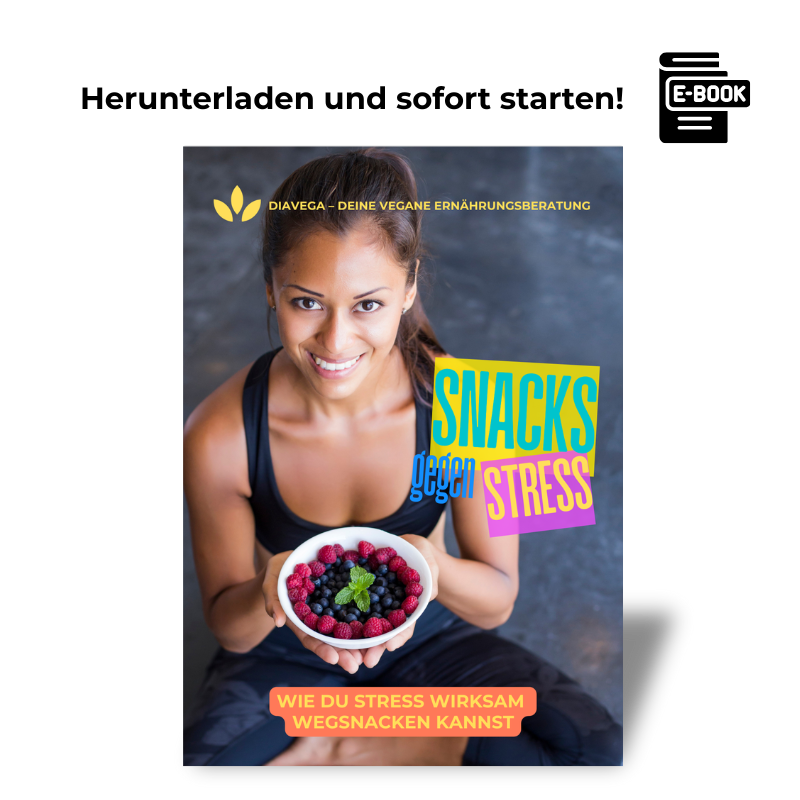 E-Book "Snacks gegen Stress – Wie du Stress wirksam wegsacken kannst" – DiaVega Ernährungsberatung
