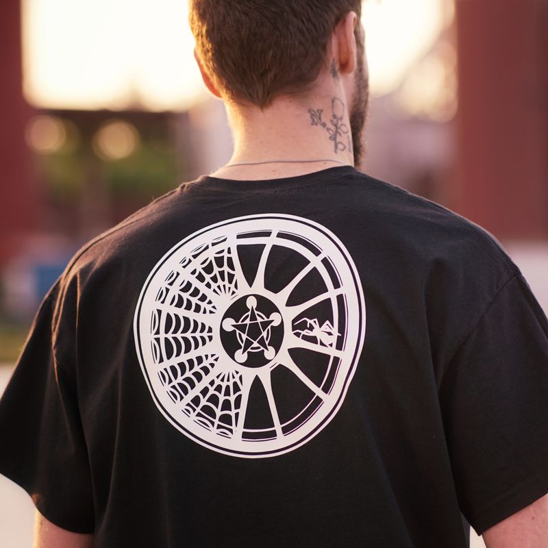 Pentagram Pattern T-Shirt black