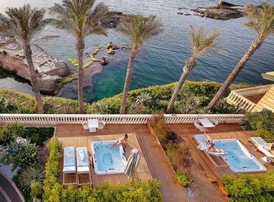 spa dans un hotel de luxe avec palmier home spa  