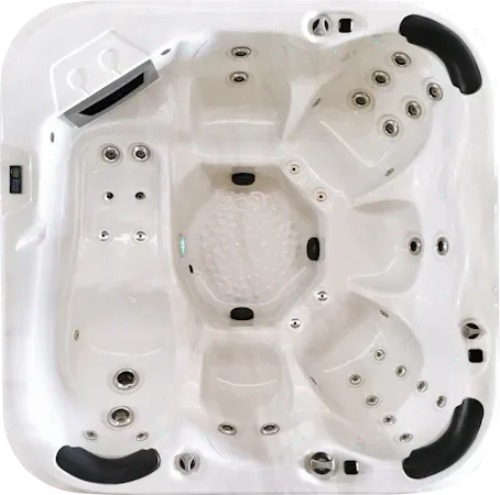 Spa 6 place blanc et extérieur noir home spa