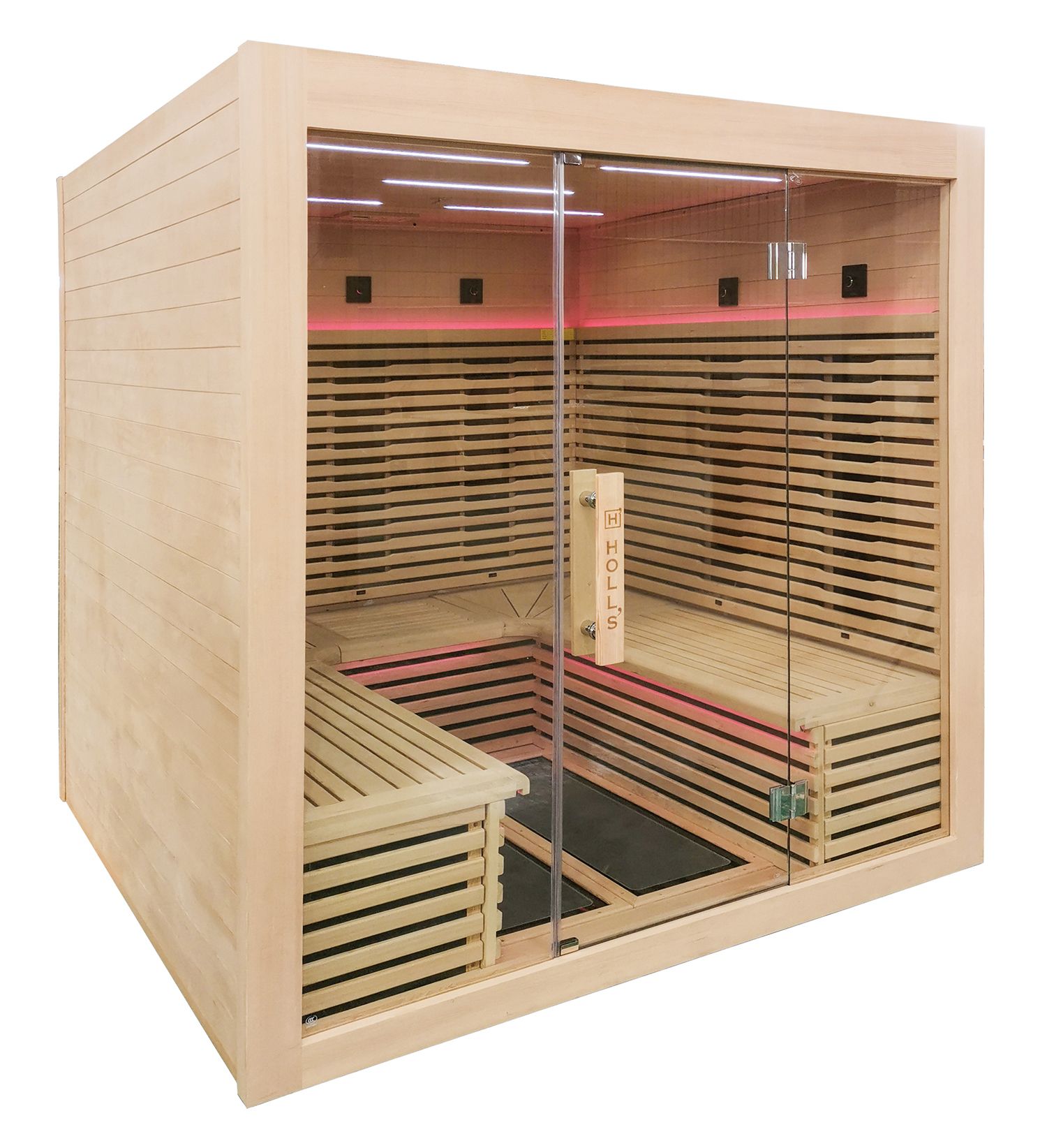 Sauna en bois vitré