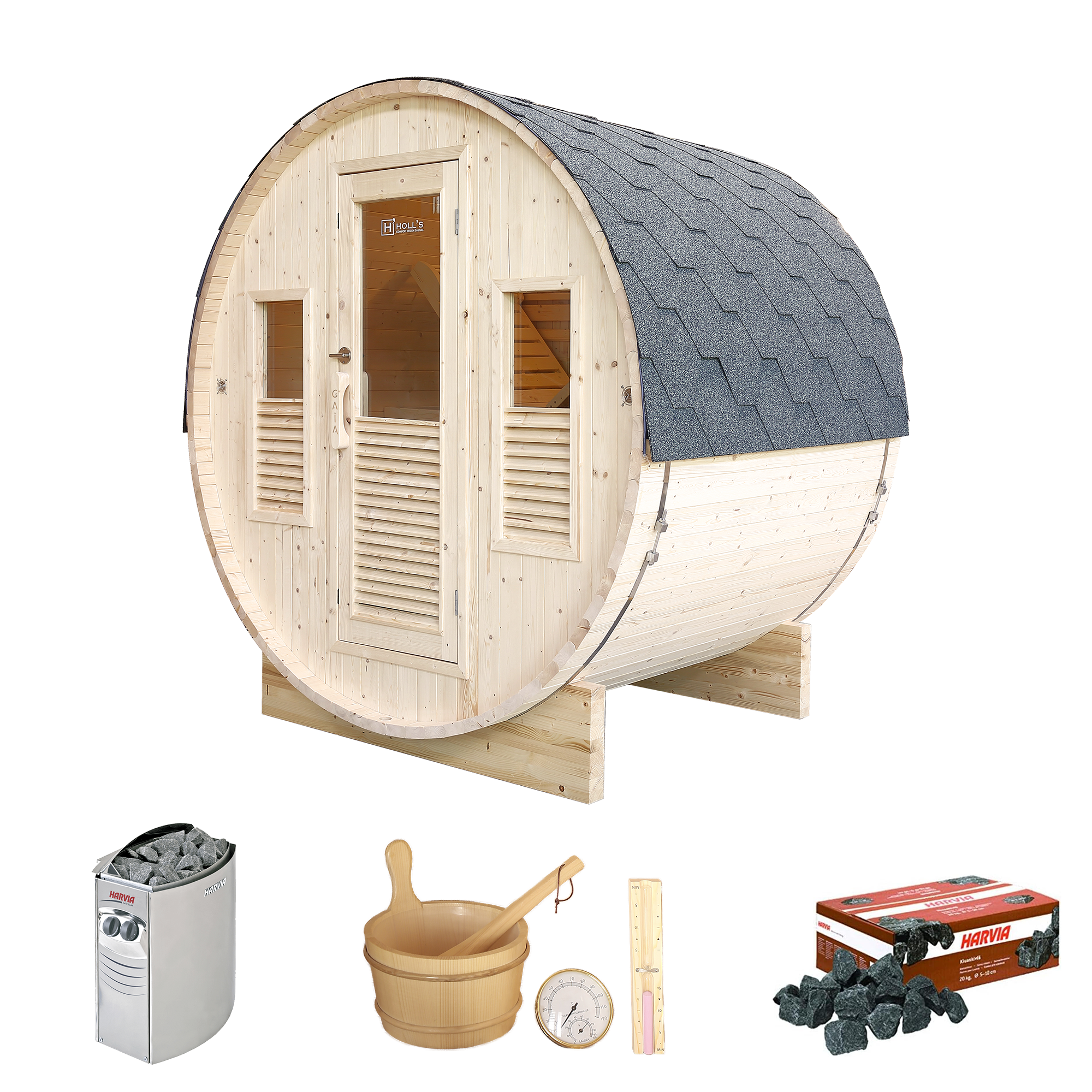 sauna extérieur en bois  