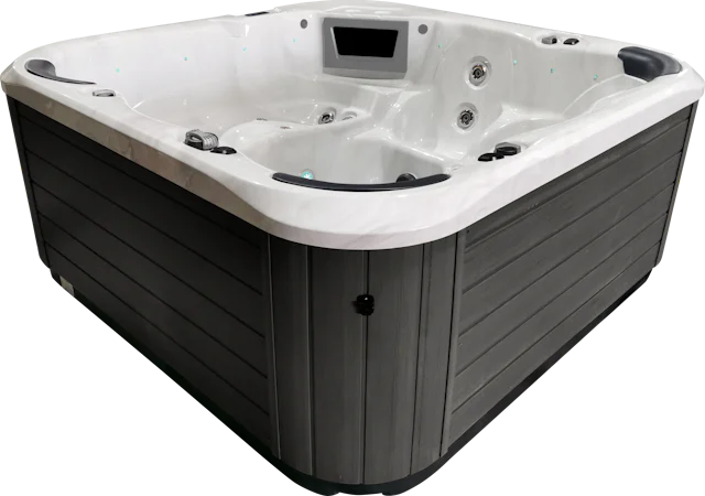 Collection Jacuzzi S600™ Spa 6 place blanc et extérieur noir home spa