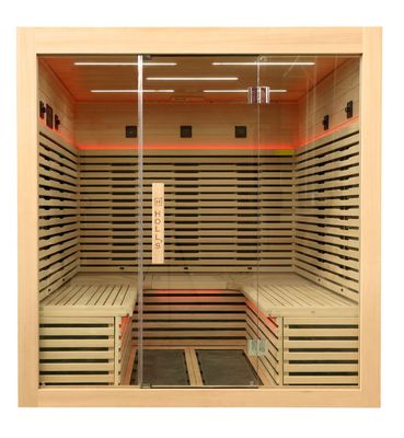 Sauna Infrarouge Canopée 6 places Sauna en bois vitré