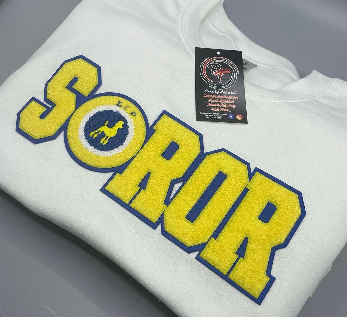 SGRHO Soror Chenille Sweatshirt