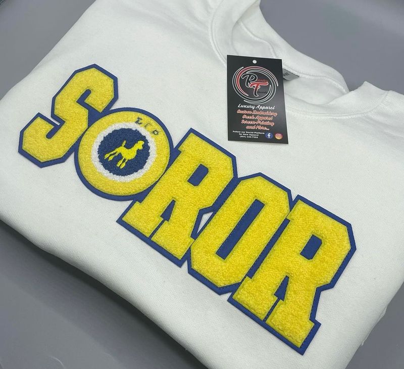 SGRHO Soror Chenille Sweatshirt