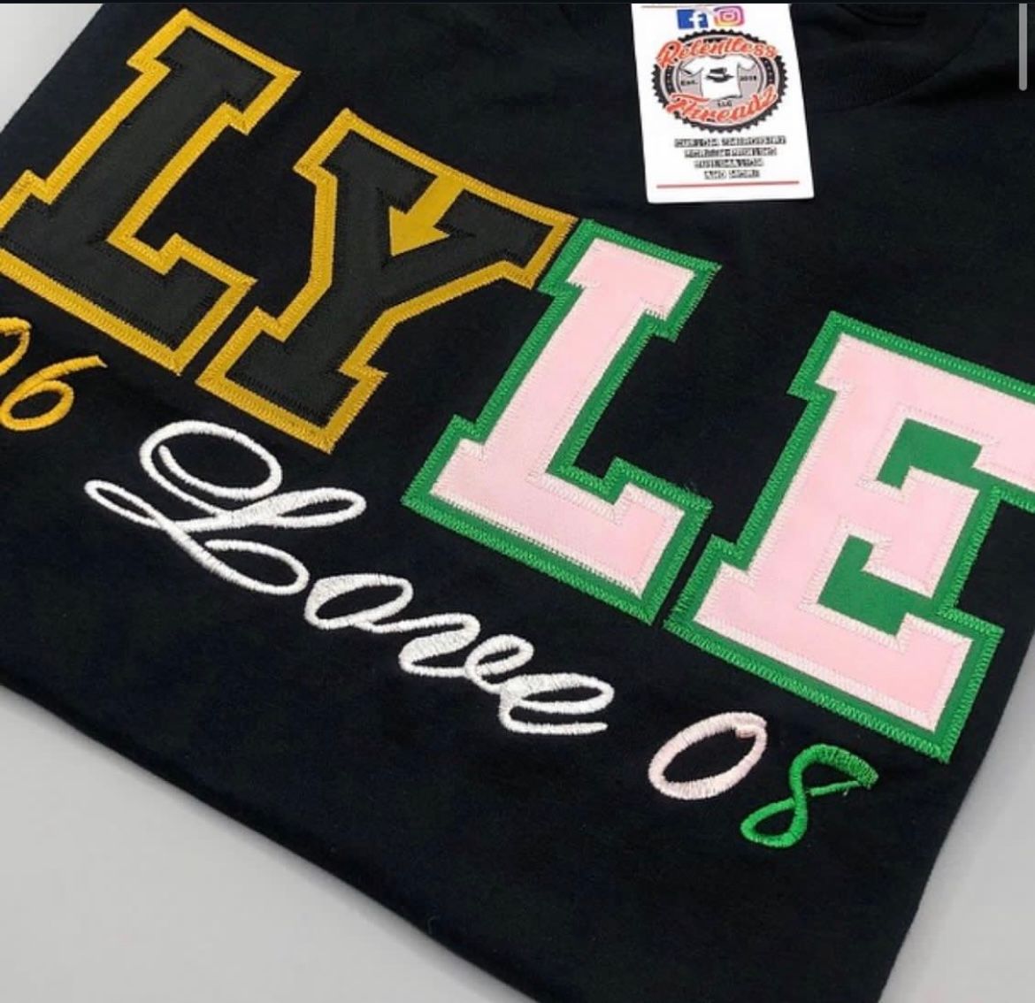Lyle Love Embroidered Twill T-Shirt