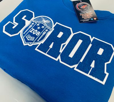 Zeta Soror Chenille Sweatshirt