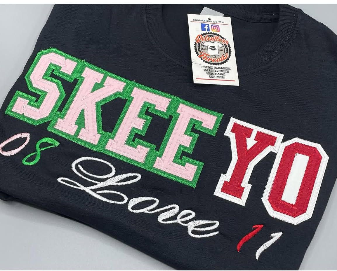 Skee-Yo Embroidered Twill T-Shirt