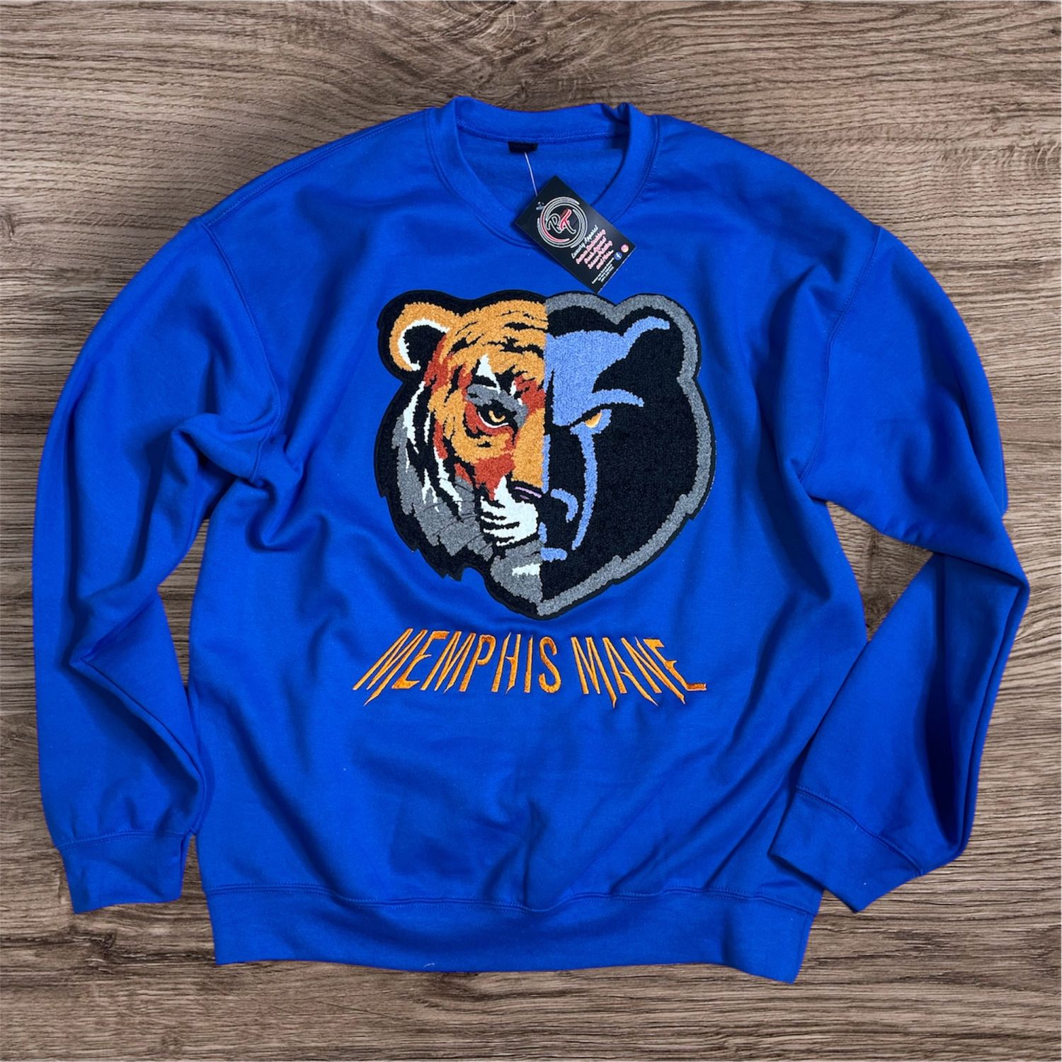 Chenille Tiger/Grizzlies Sweatshirt