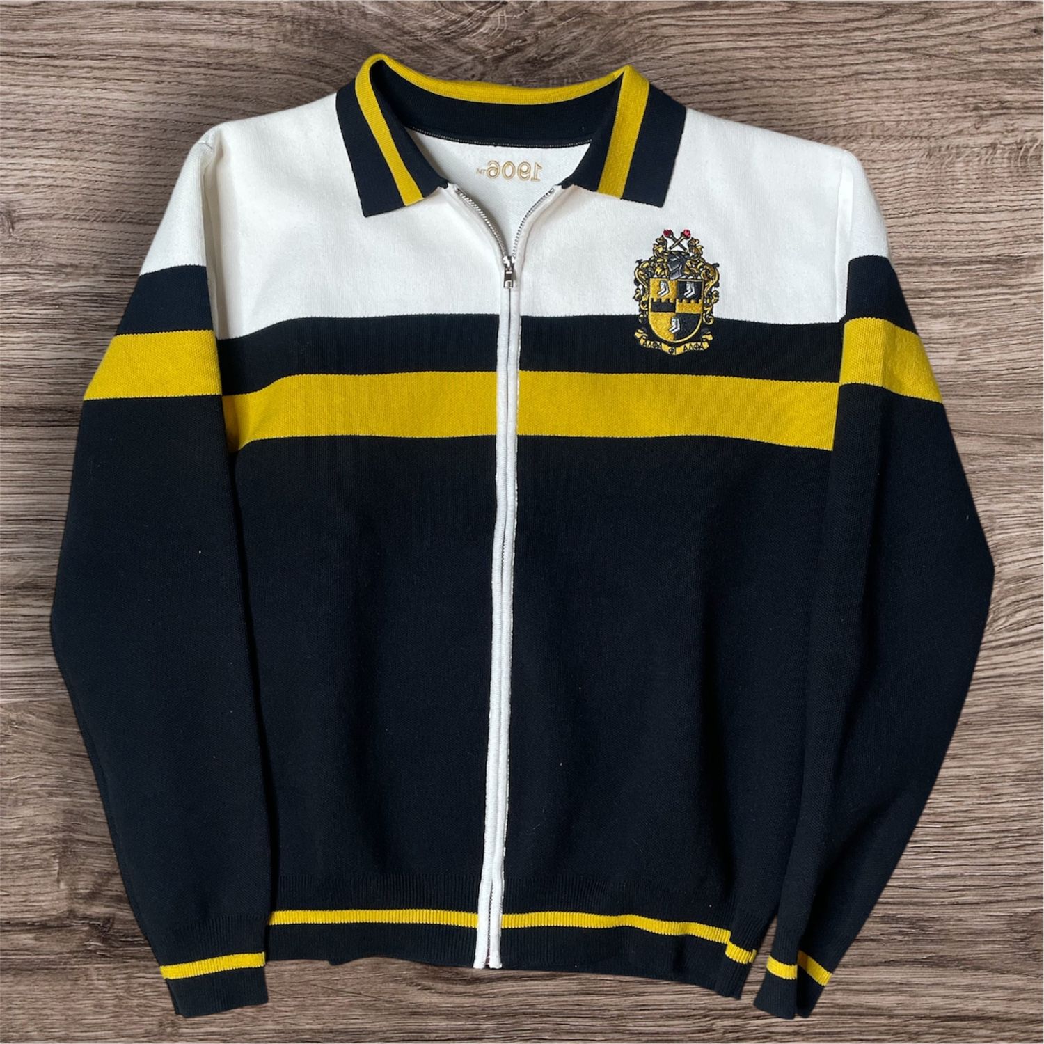 Alpha Phi Alpha Striped Knitted Jacket
