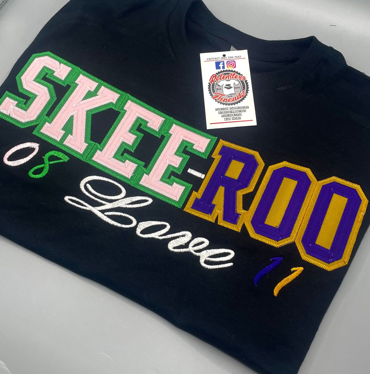 Skee-Roo Embroidered Twill T-Shirt