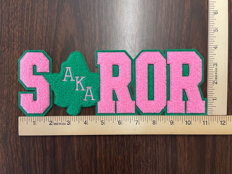 AKA Soror Chenille Patch