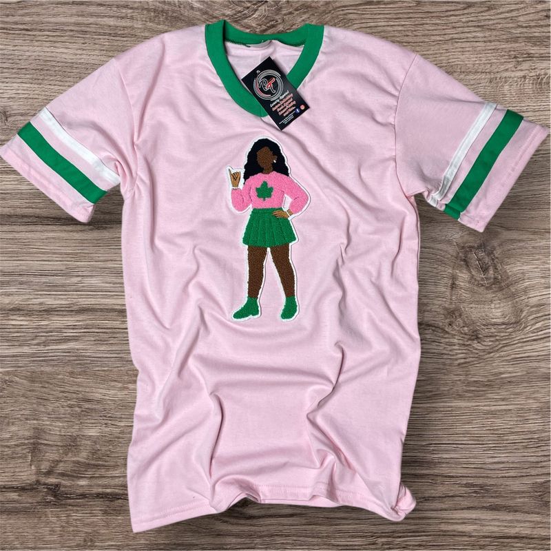 Sorority Pose Chenille Varsity Shirt