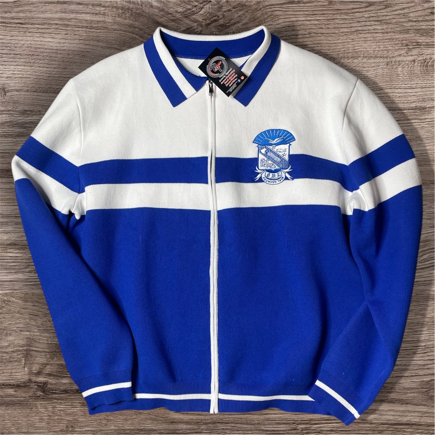 Phi Beta Sigma Striped Knitted Jacket