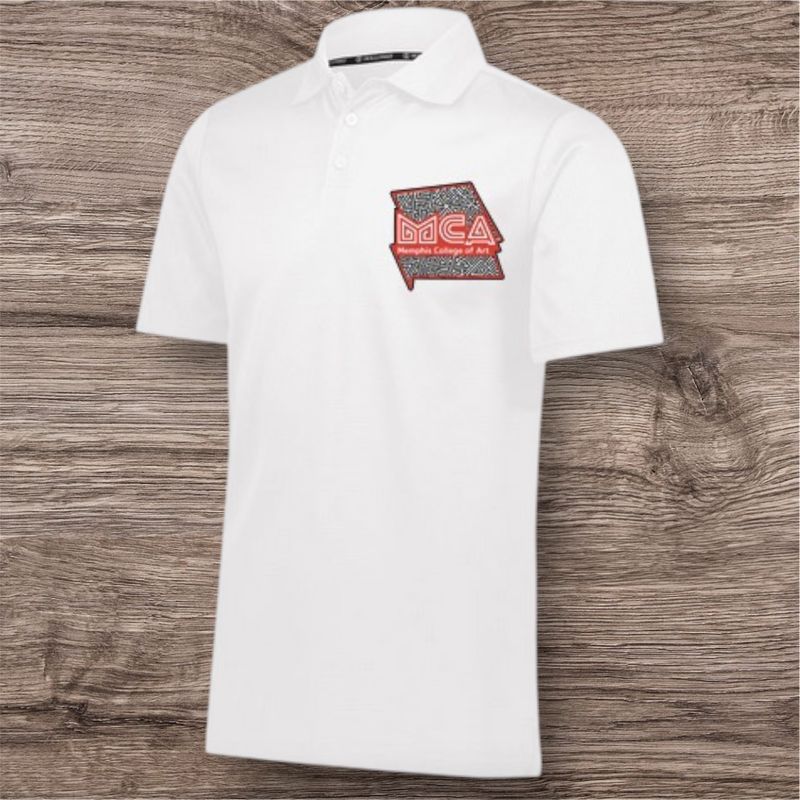 Memphis College of Art Embroidered Polo