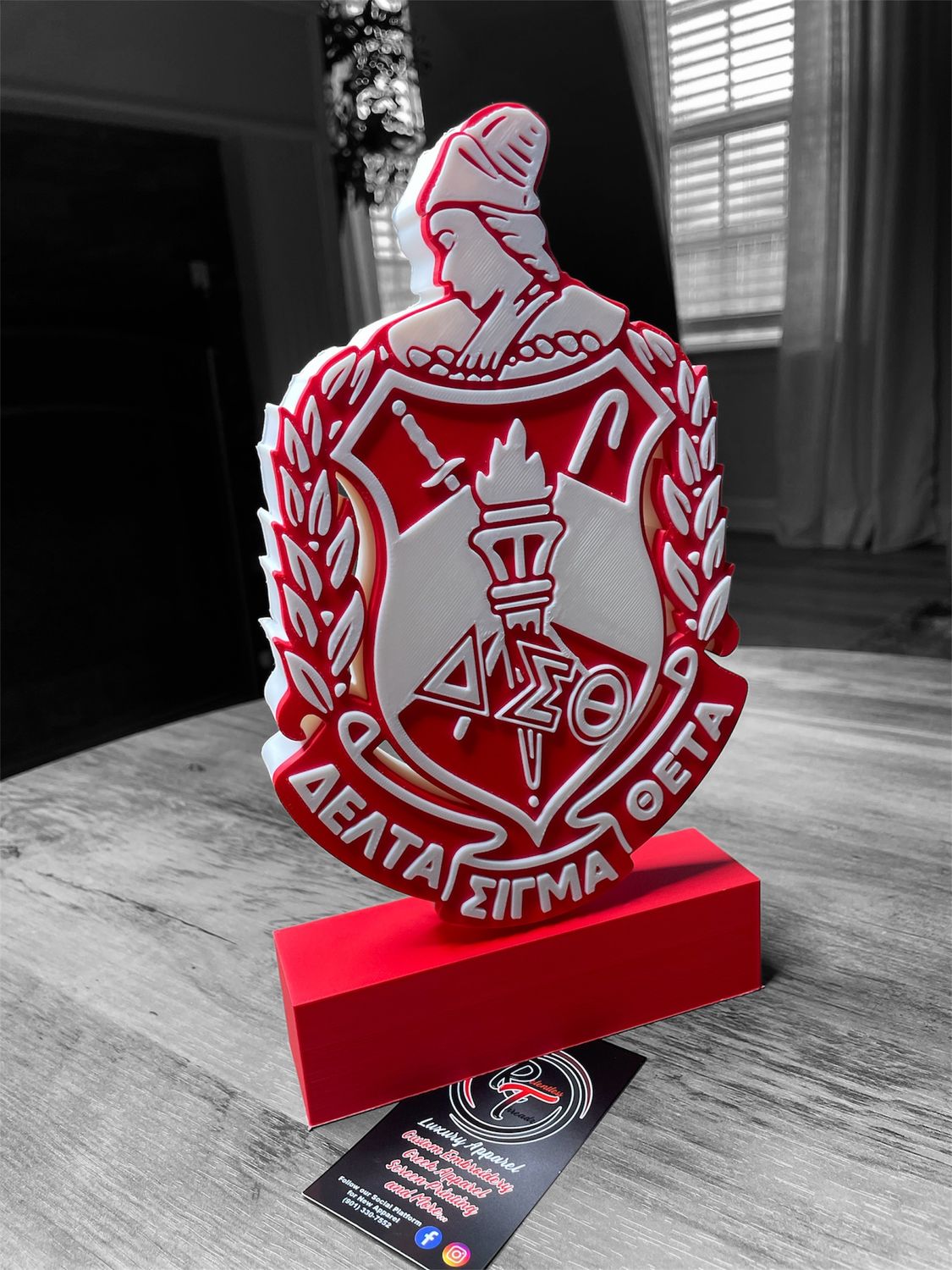 Delta Sigma Theta 3D Inspired Crest