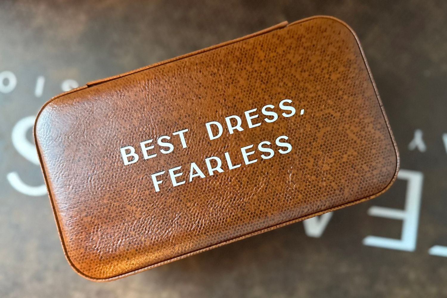 &quot;Best Dress, Fearless&quot; Jewelry Box