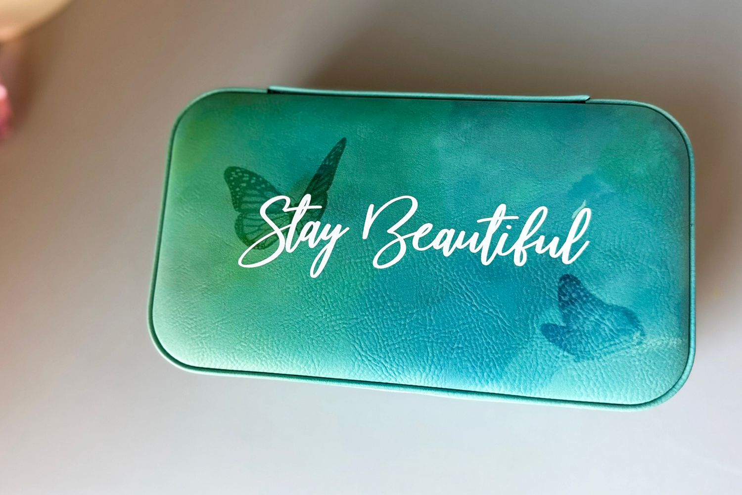 &quot;Stay Beautiful&quot; Jewelry Box