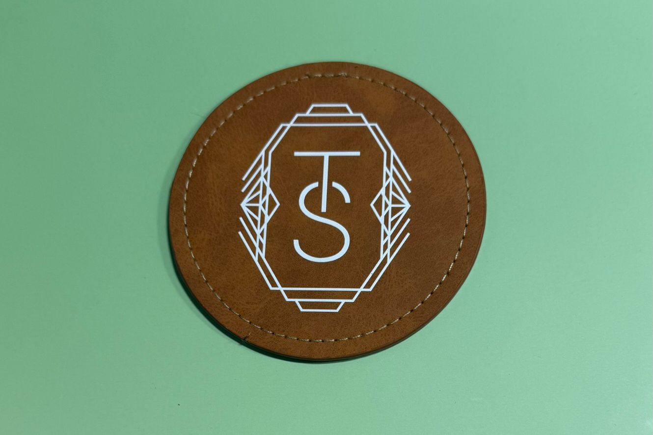 TS12 Faux Leather Coaster Set