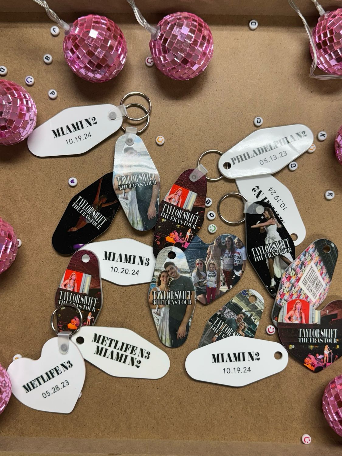 Custom Eras Tour Date Keychain