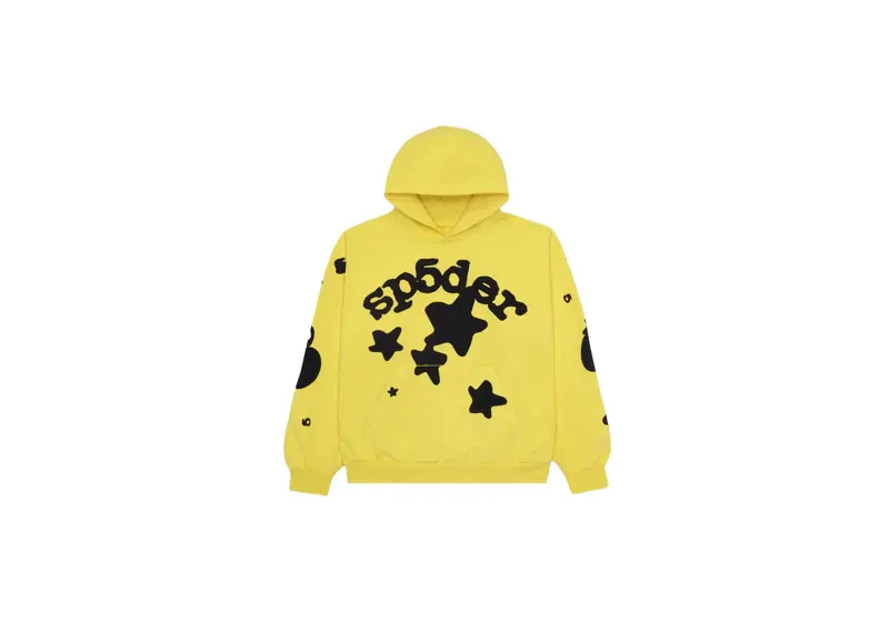 SP5DER Beluga Yellow Hoodie