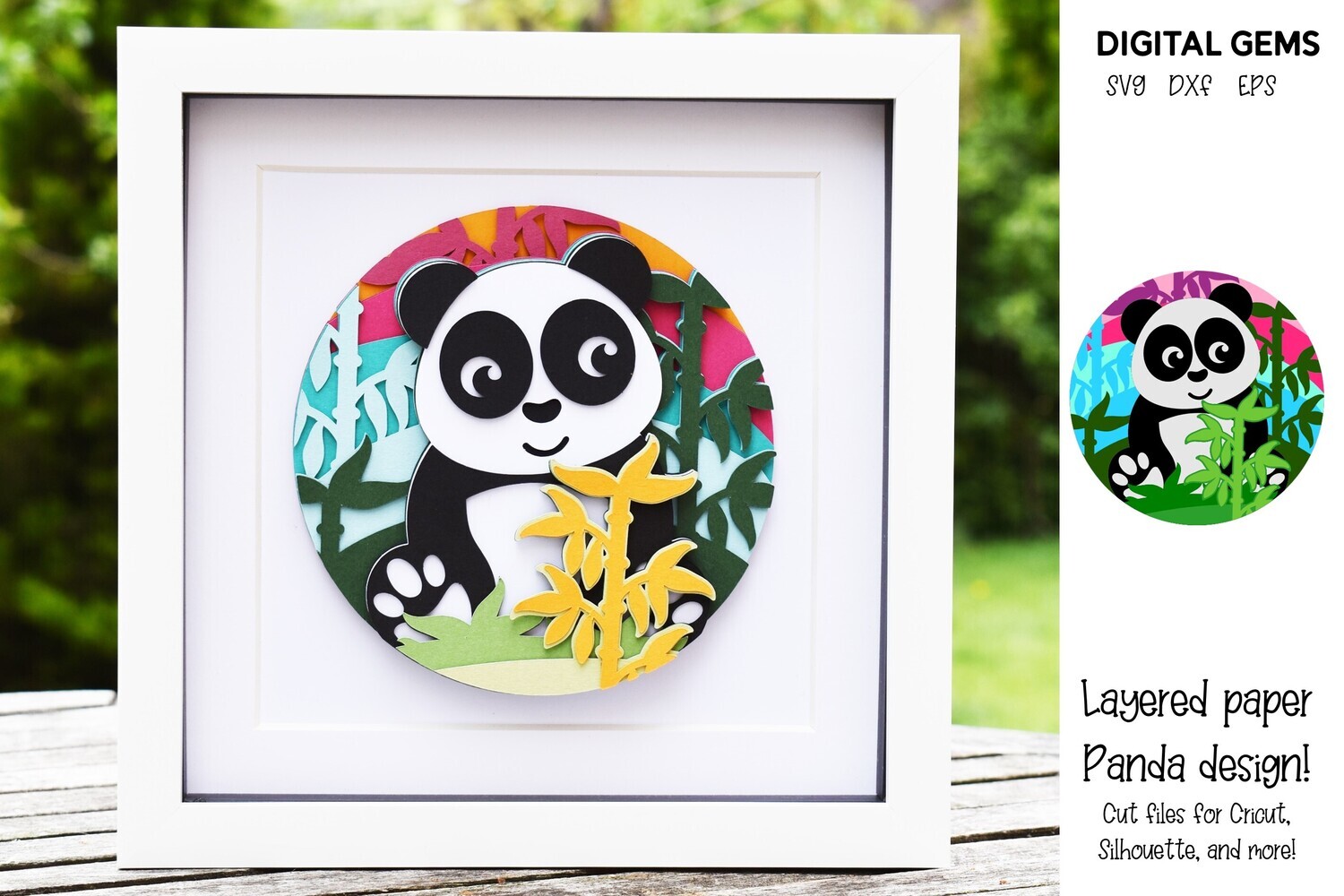 Layered paper Panda design