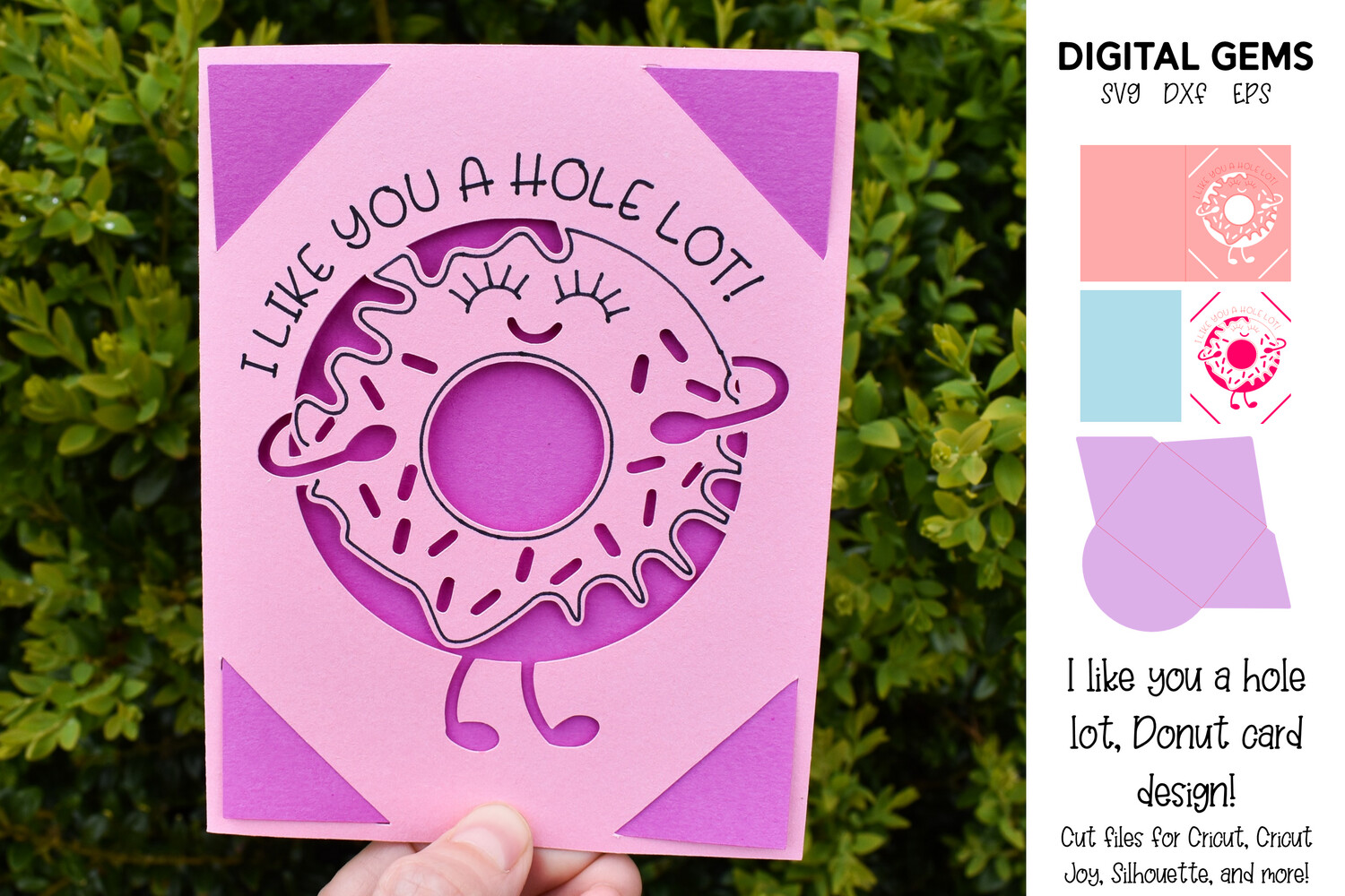 I like you a hole lot, Donut Card