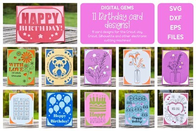 Birthday card design bundle
