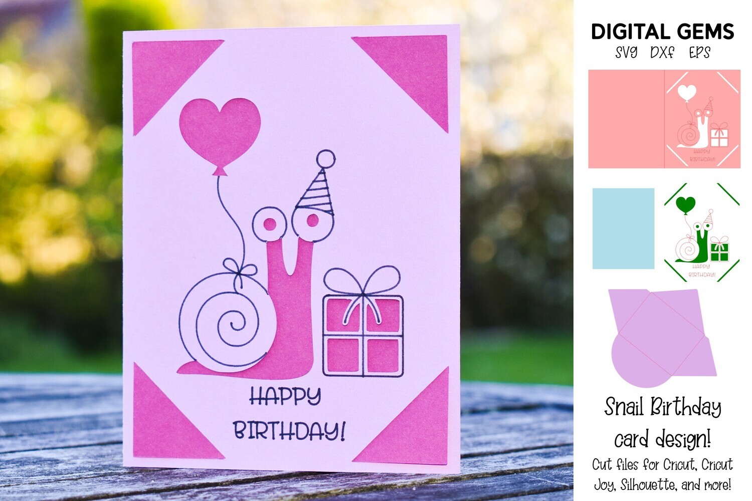 Snail Birthday card design