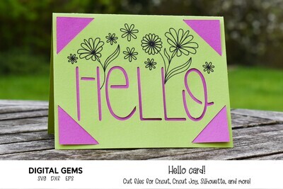 Hello card design