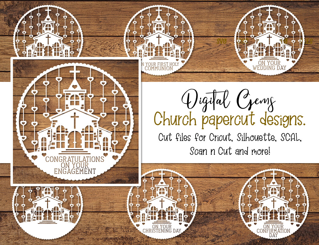 Church paper cut bundle