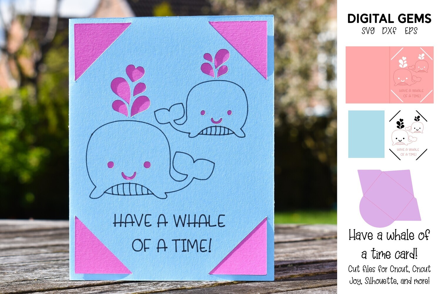 Have a Whale of a time card design