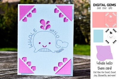 Whale Hello there! card design