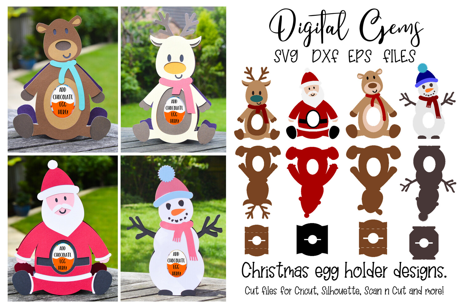 Christmas egg holder bundle