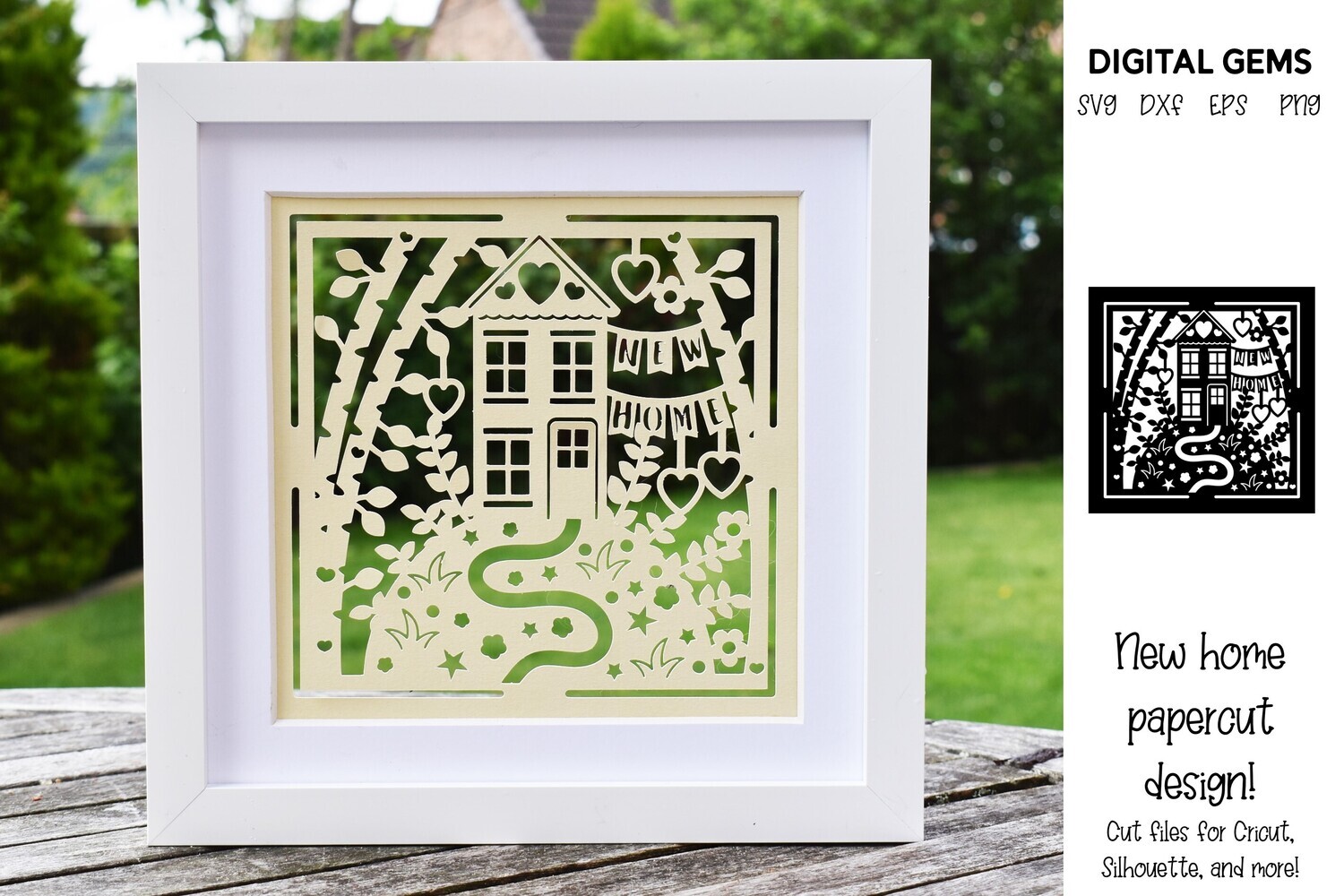 New home paper cut design