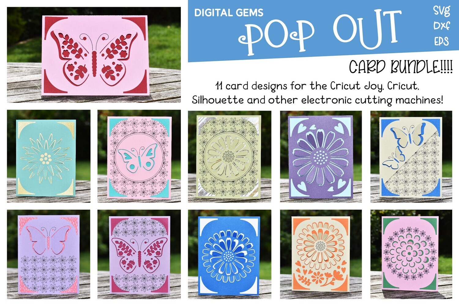 Best seller pop out card design bundle
