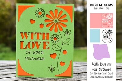 With love card design