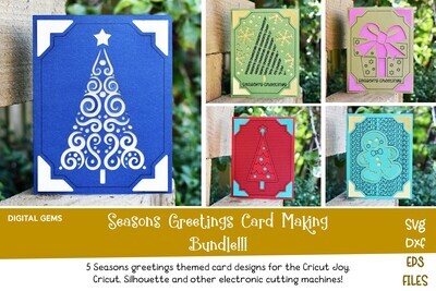 Season&#39;s Greetings, Christmas card Bundle