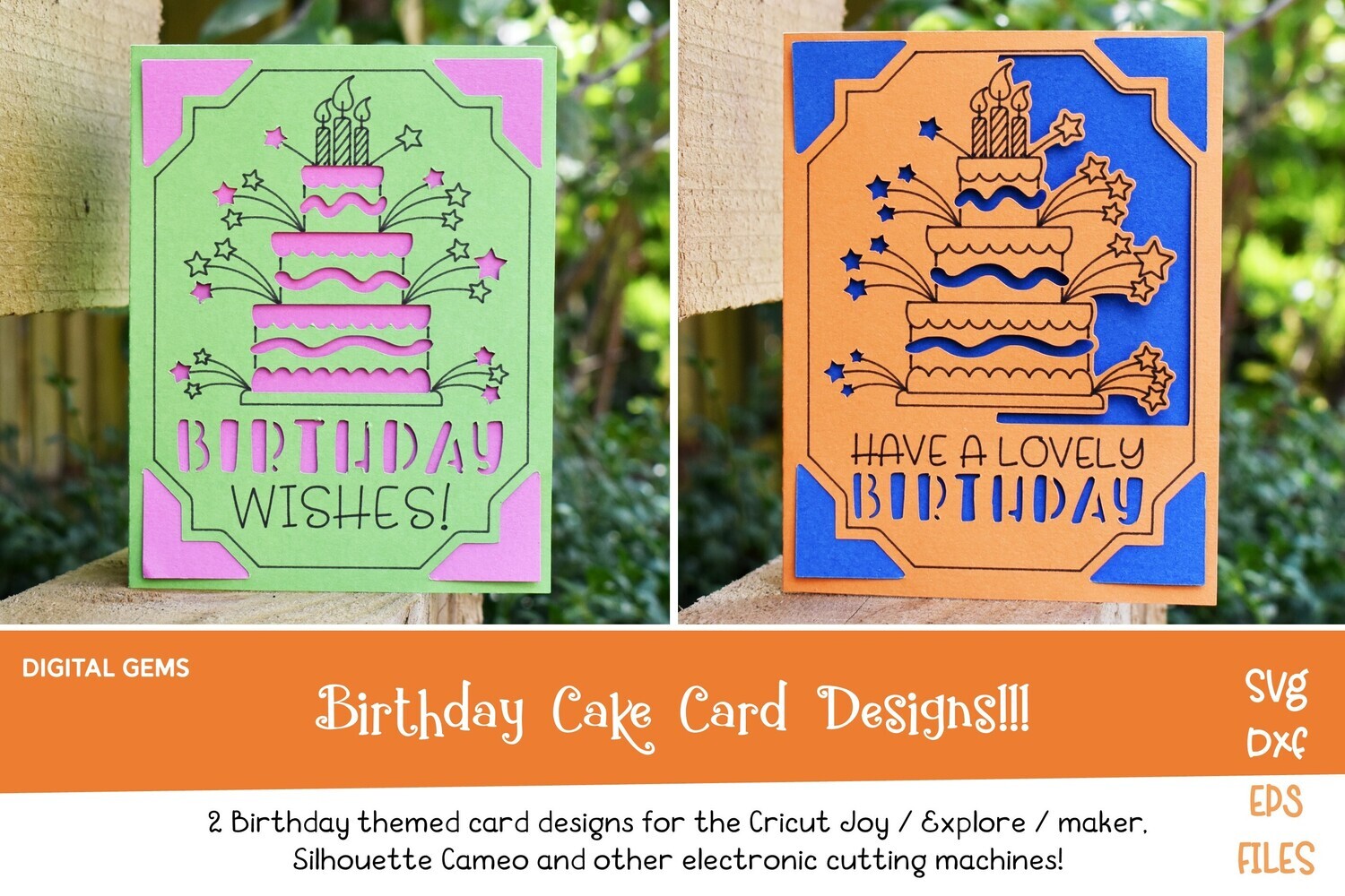 Birthday Cake Card designs