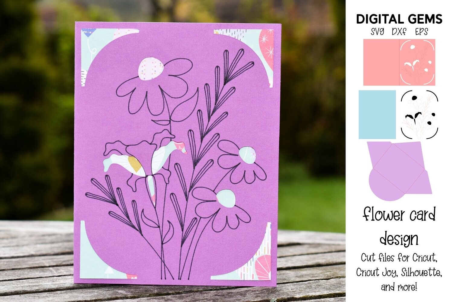Flower card design