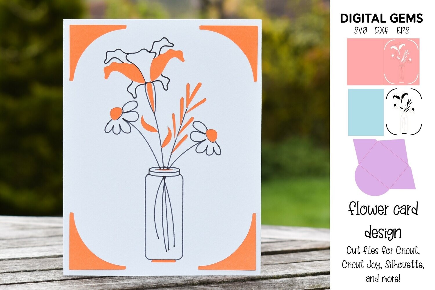 Flower card design