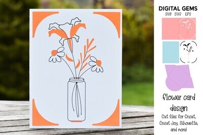 Flower card design